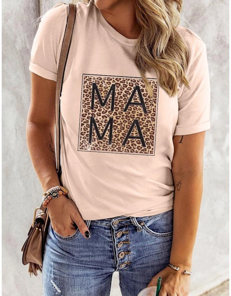 Azura Exchange Leopard Square MAMA Graphic T-shirt