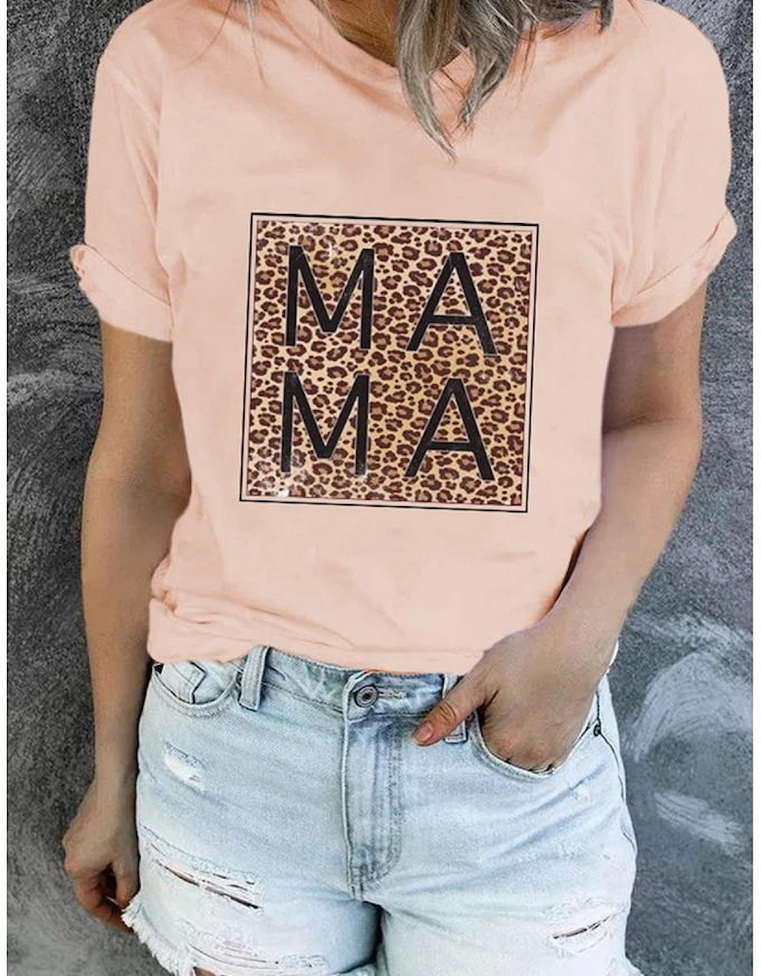 Azura Exchange Leopard Square MAMA Graphic T-shirt