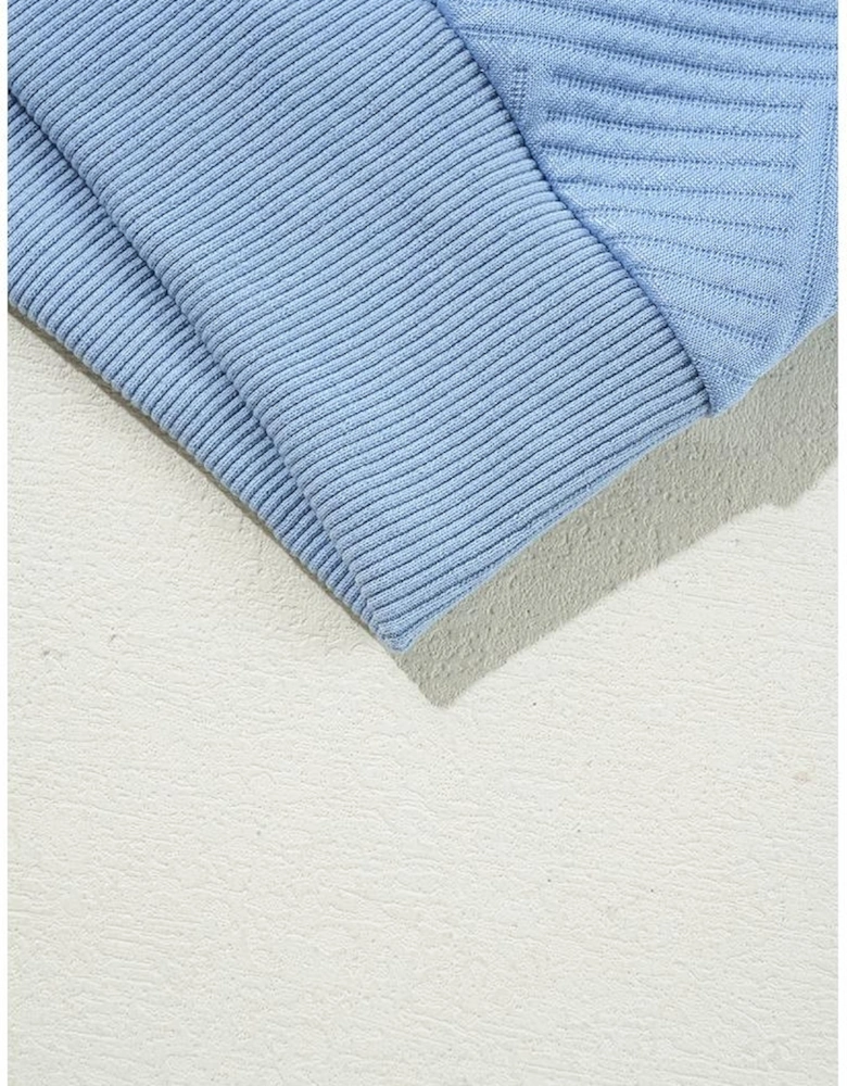 Myosotis Solid Textured Stand Neck Zipper Bomber Jacket