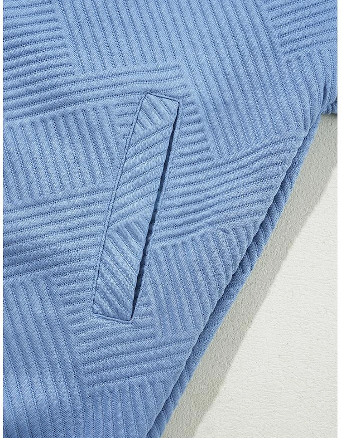 Myosotis Solid Textured Stand Neck Zipper Bomber Jacket