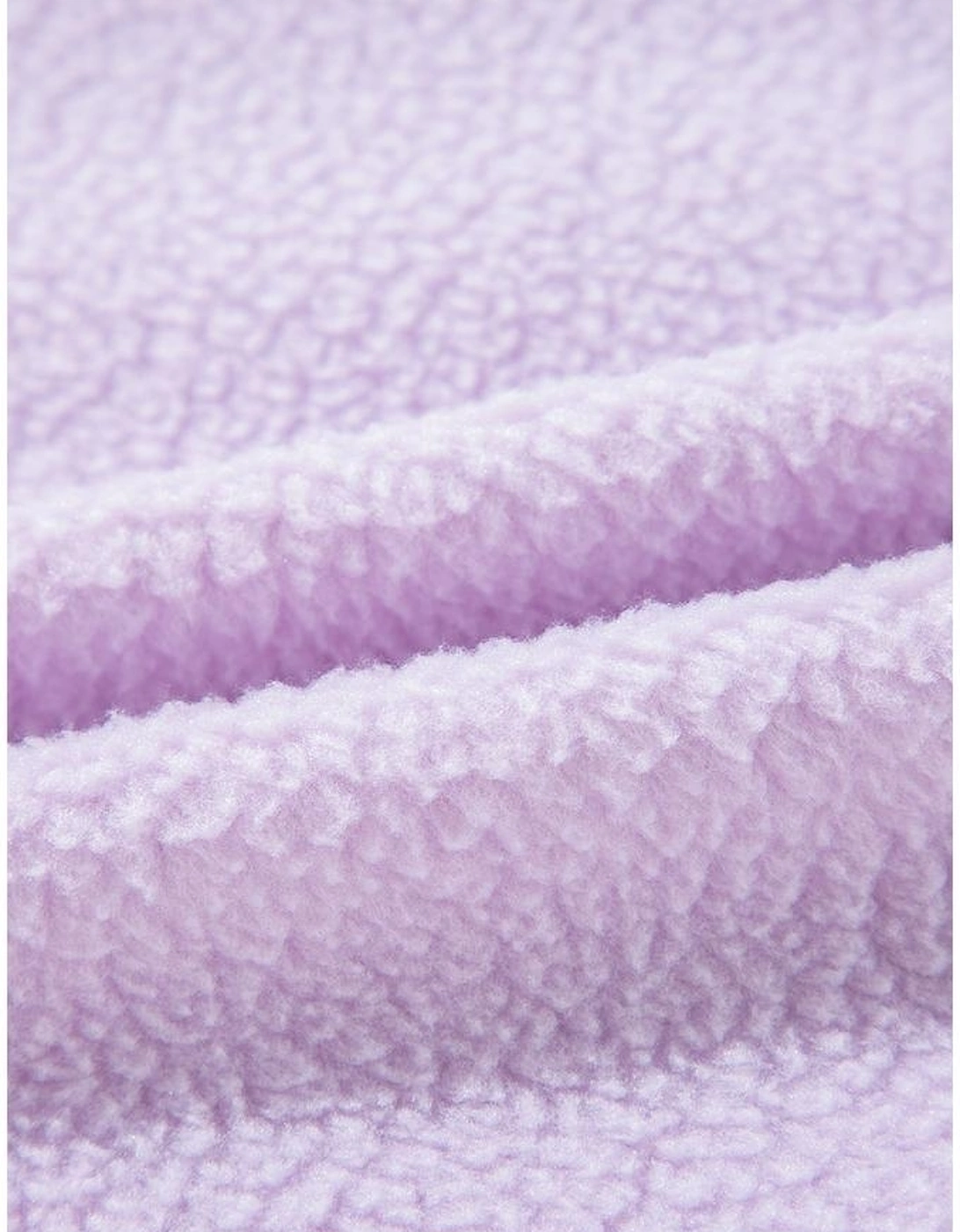 Lavendula Zipped Patch Pocket Fuzzy Drawstring Hoodie