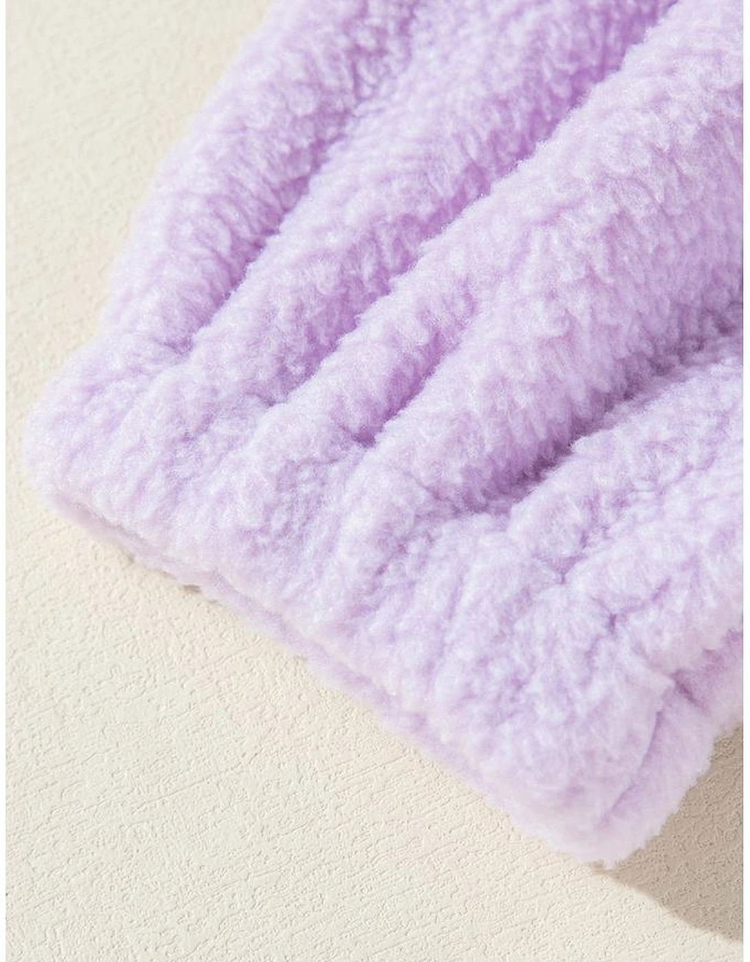 Lavendula Zipped Patch Pocket Fuzzy Drawstring Hoodie