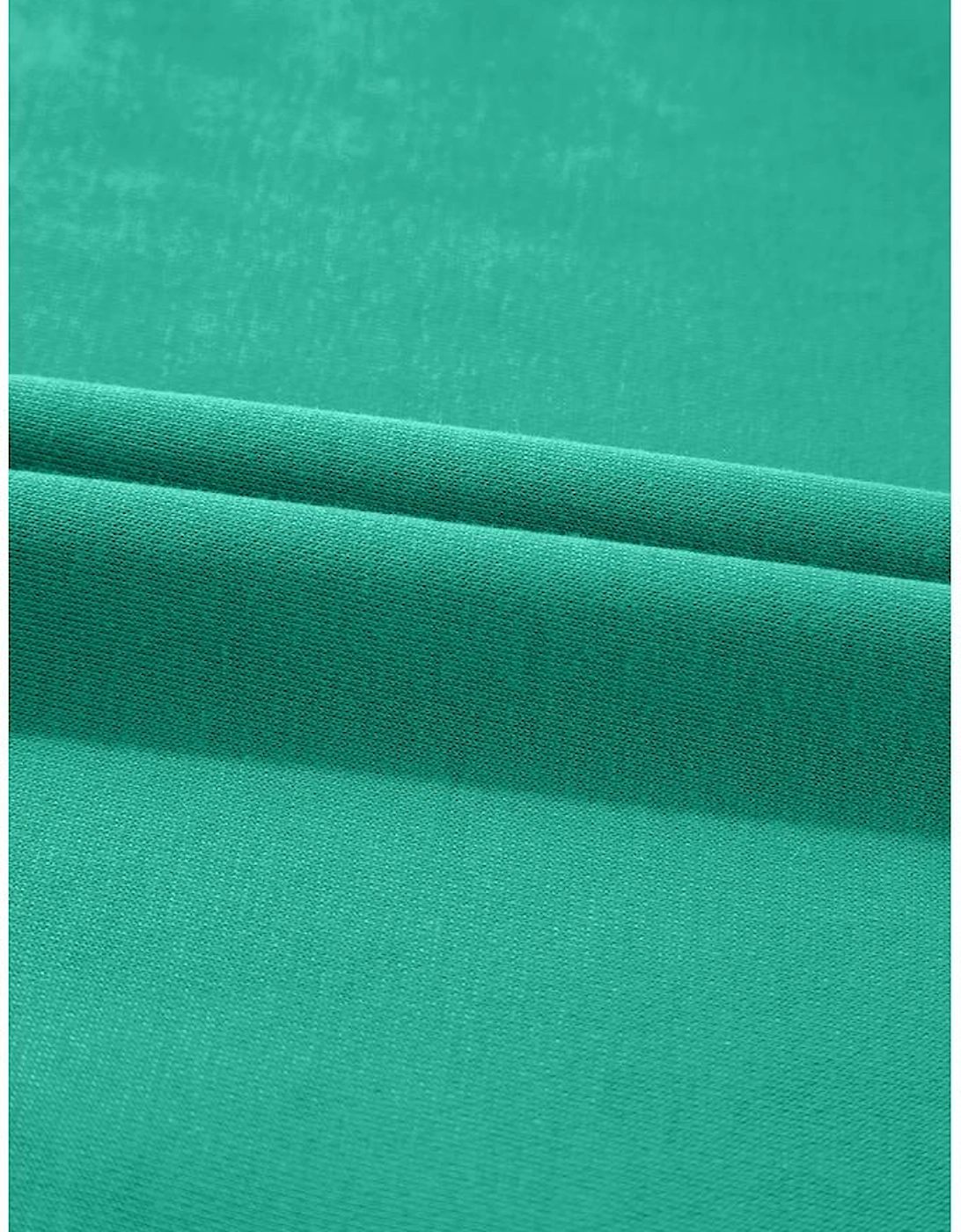 Mint Green Color Contrast Trim V Neck Shift Sleeveless Mini Dress