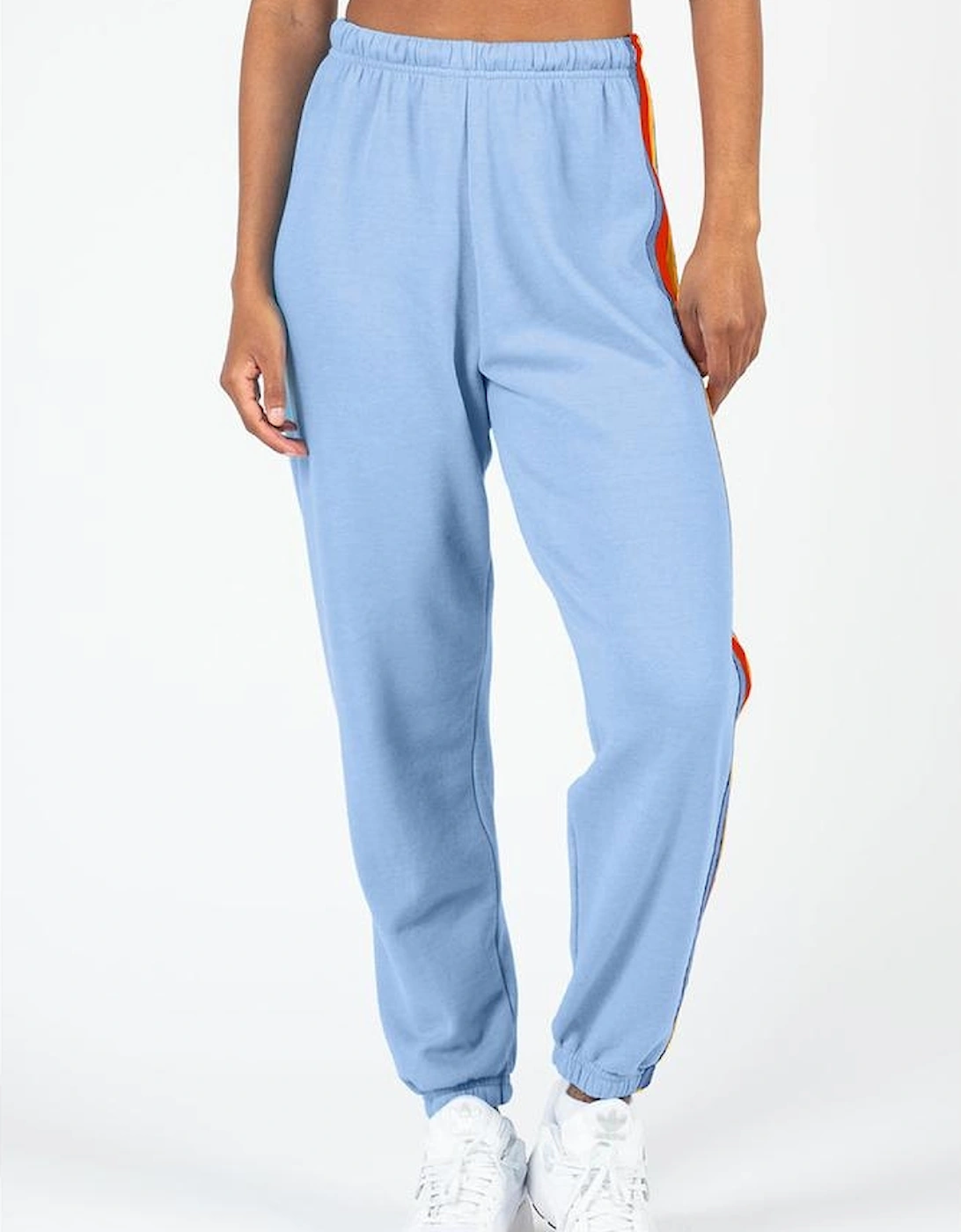 Light Blue Counting Rainbows High Waist Sweatpants, 9 of 8