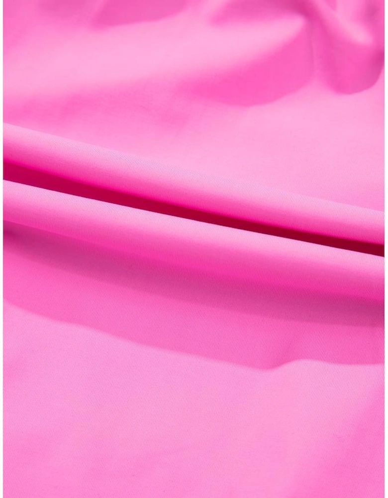 Sachet Pink Plain Sleeveless Loop Drawstring Cinched Waist Romper