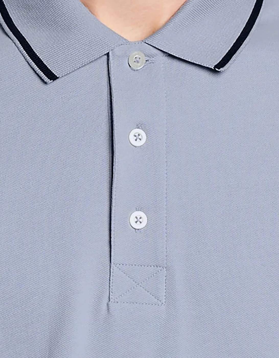 Lyle & Scott Lilac Tipped Polo Shirt