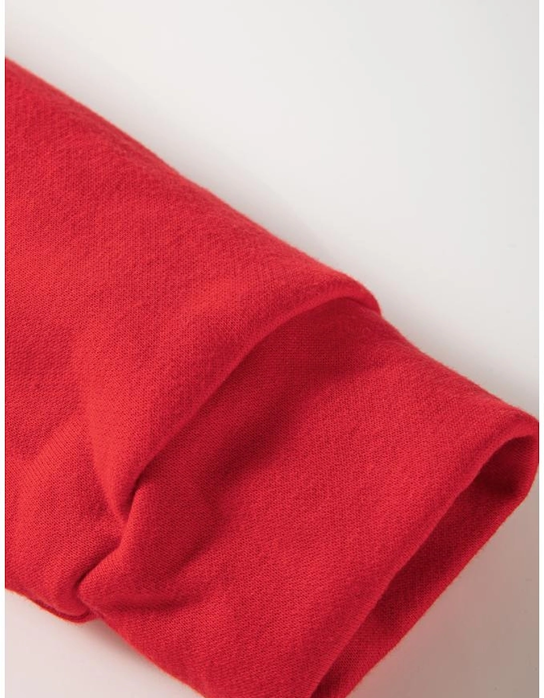 Red Santa Claus Graphic Crewneck Raglan Sleeve Christmas Sweatshirt