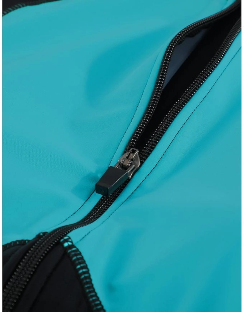 Azura Exchange Color Block Zip Up Rashguard Top