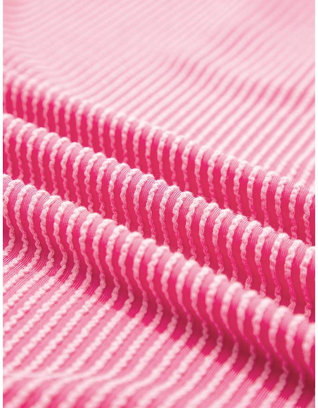 Rose Red Corded Texture Plaid Colorblock Patchwork Split Neck Long Sleeve Top