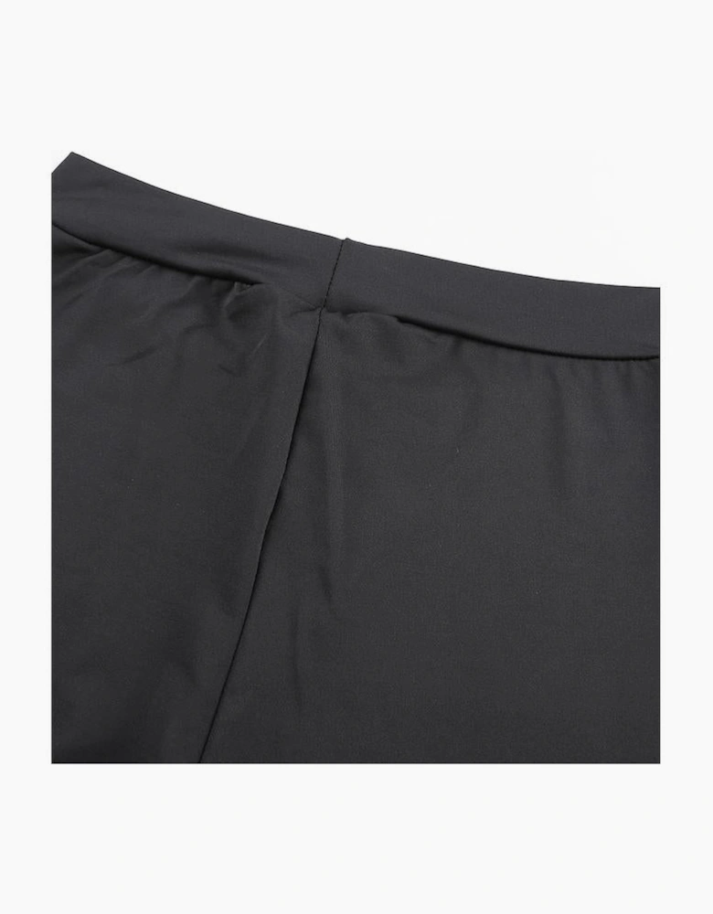 Black Grommet Lace Up Front Leggings