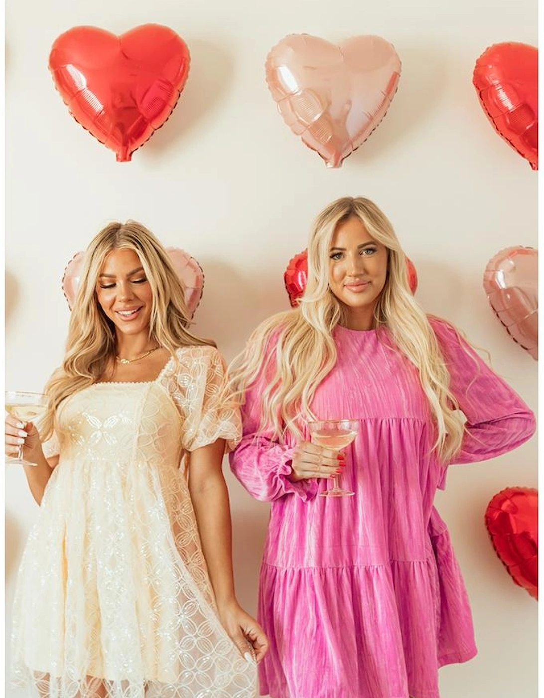 Apricot Sequined Lace Mesh Bubble Sleeve Square Neck Dress