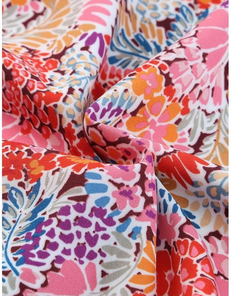 Multicolor Floral Print Relaxed Tank Top