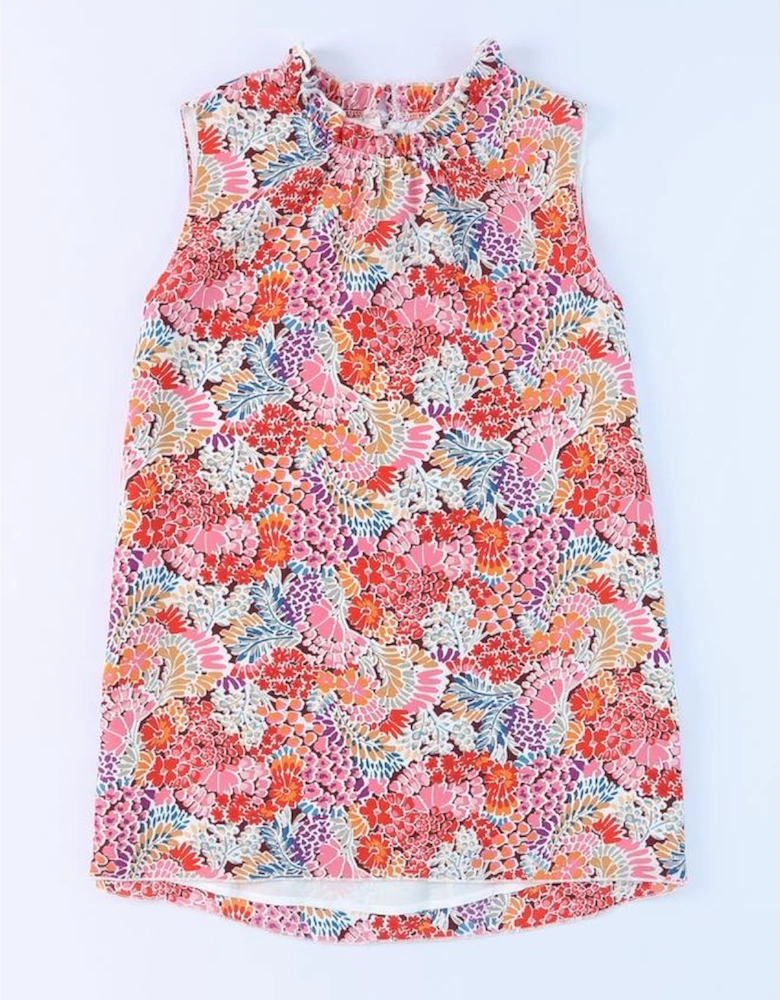 Multicolor Floral Print Relaxed Tank Top