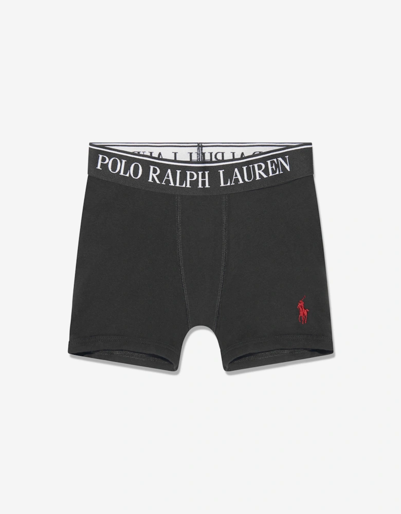 Boys 2 Pack Boxer Shorts Set in Black