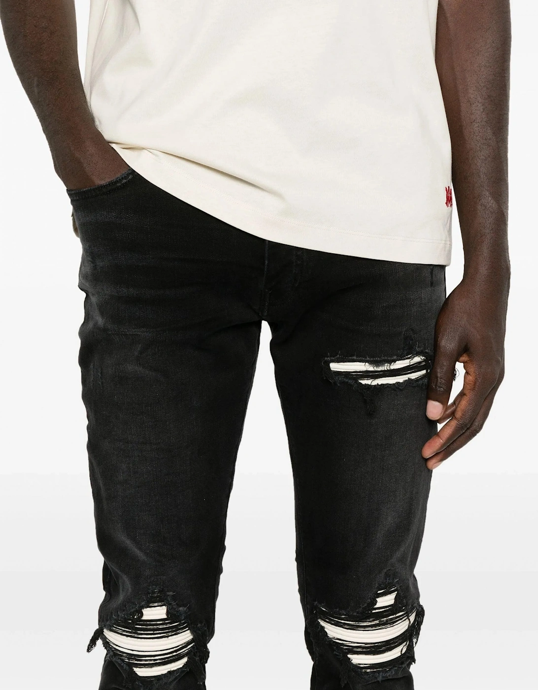 MX1 Ultra Suede Denim Jeans Black