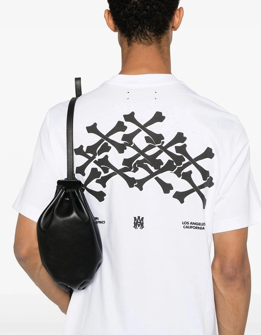 Bones Stacked Tee White