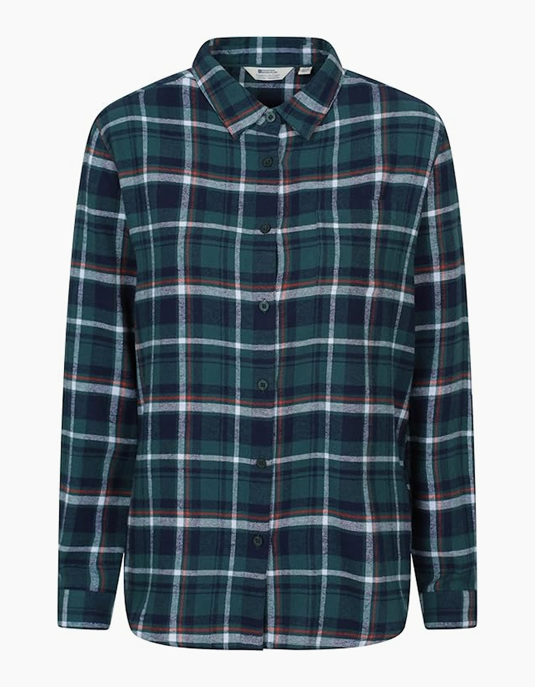 Womens/Ladies Balsam Brushed Flannel Longline Shirt, 5 of 4