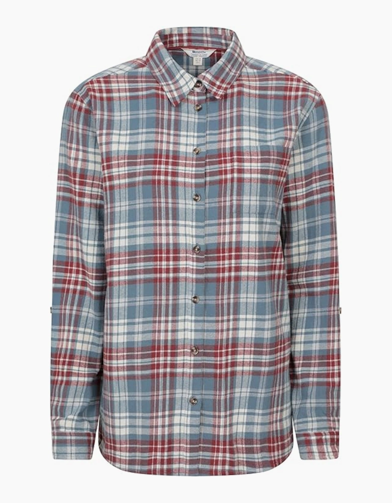 Womens/Ladies Balsam Brushed Flannel Longline Shirt