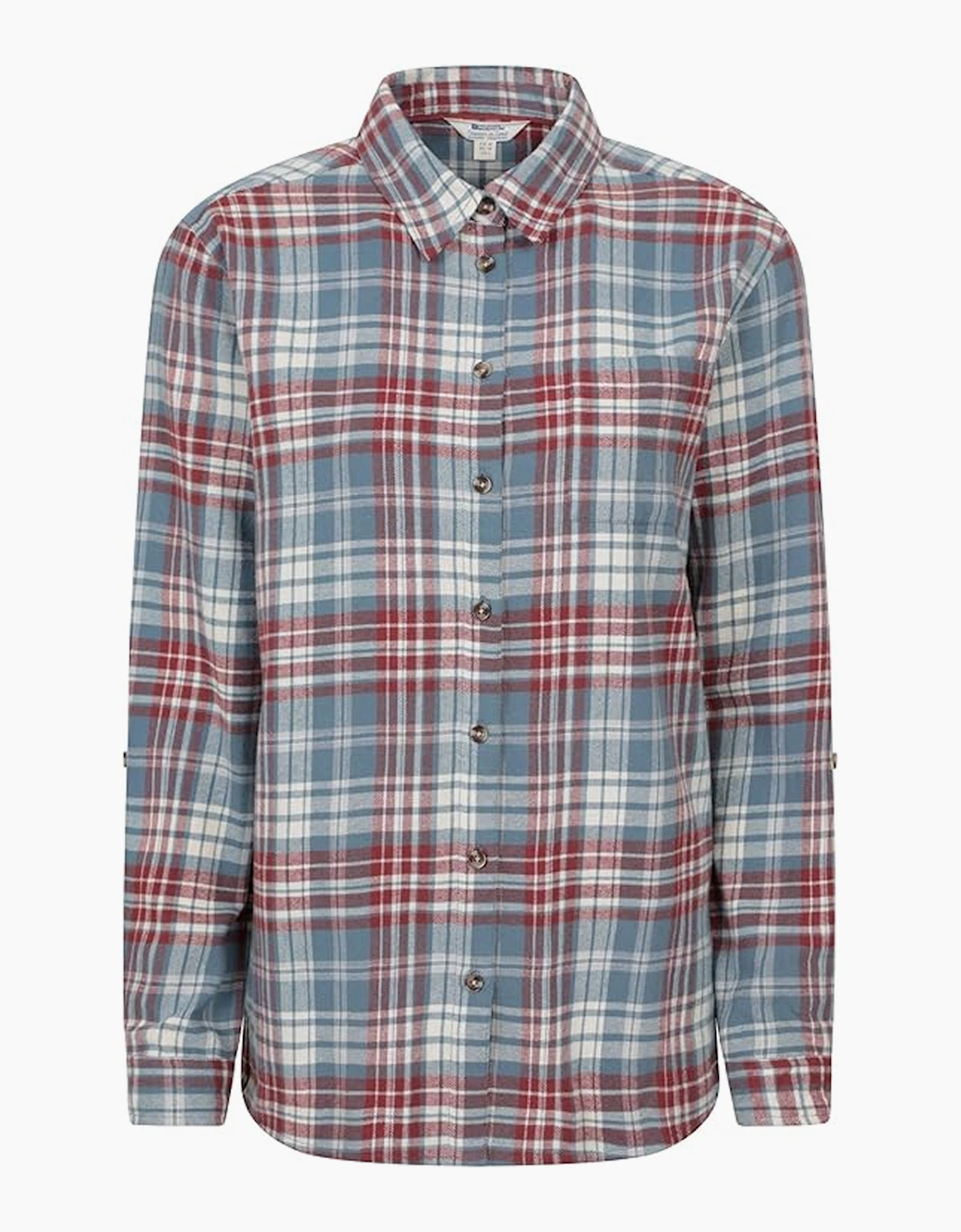 Womens/Ladies Balsam Brushed Flannel Longline Shirt, 5 of 4