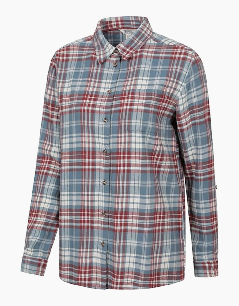 Womens/Ladies Balsam Brushed Flannel Longline Shirt