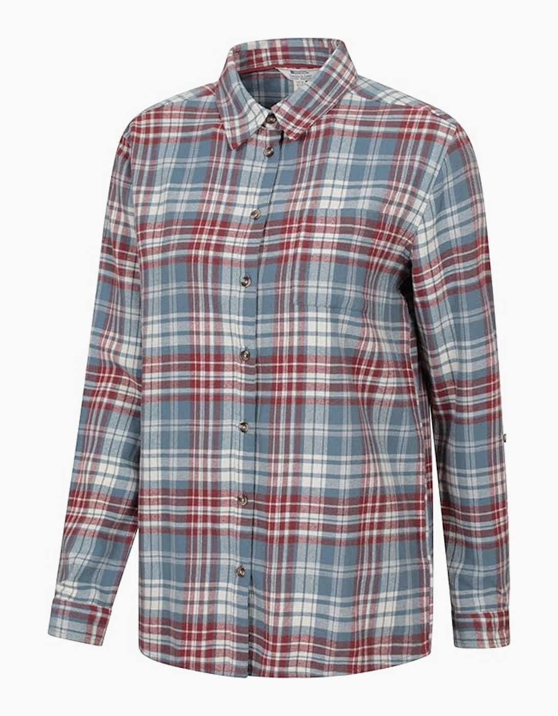 Womens/Ladies Balsam Brushed Flannel Longline Shirt