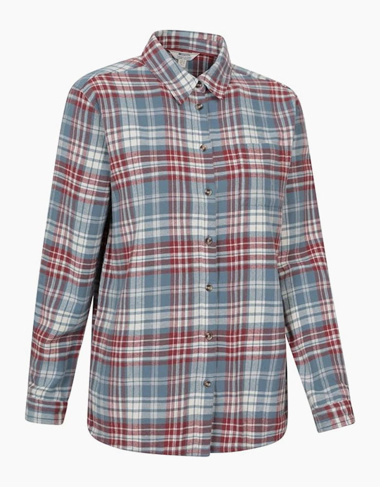 Womens/Ladies Balsam Brushed Flannel Longline Shirt