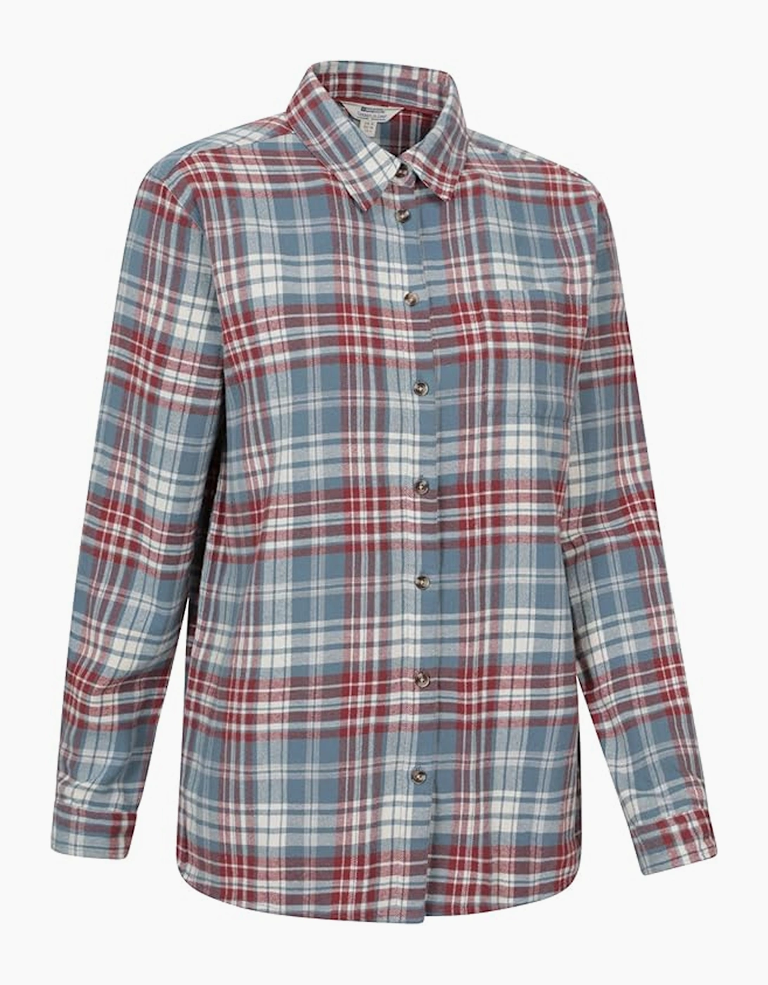Womens/Ladies Balsam Brushed Flannel Longline Shirt