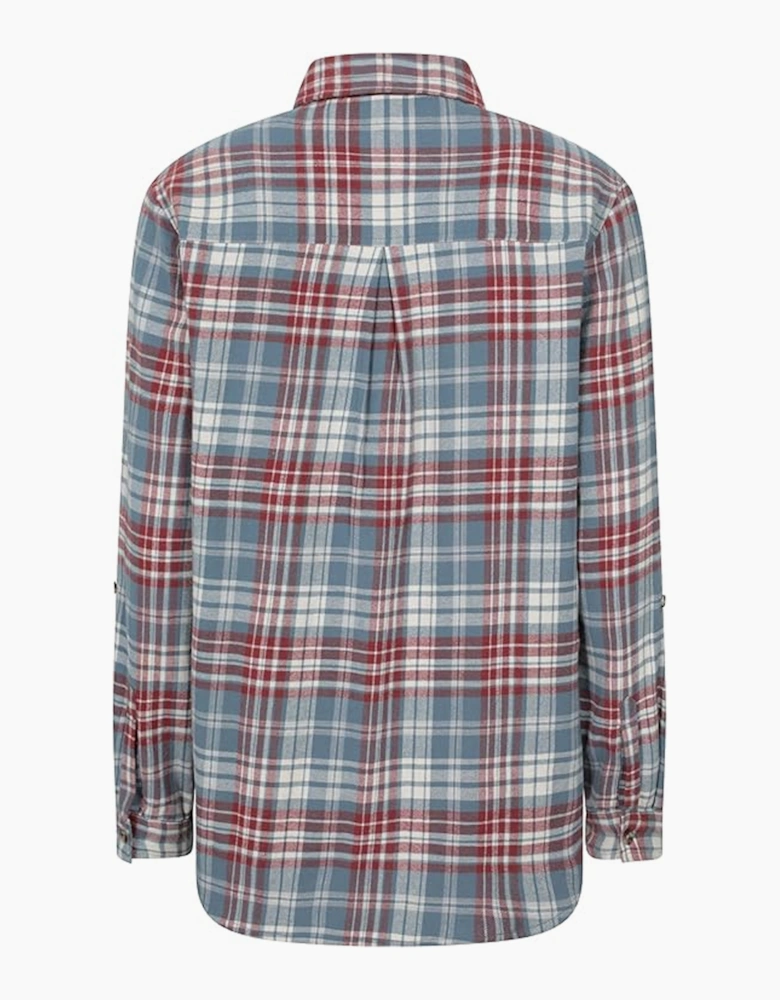 Womens/Ladies Balsam Brushed Flannel Longline Shirt