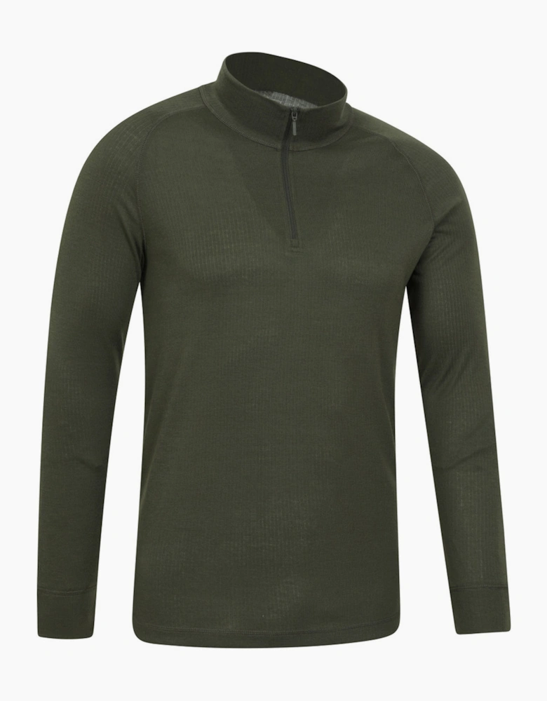 Mens Talus Zip Neck Long-Sleeved Thermal Top