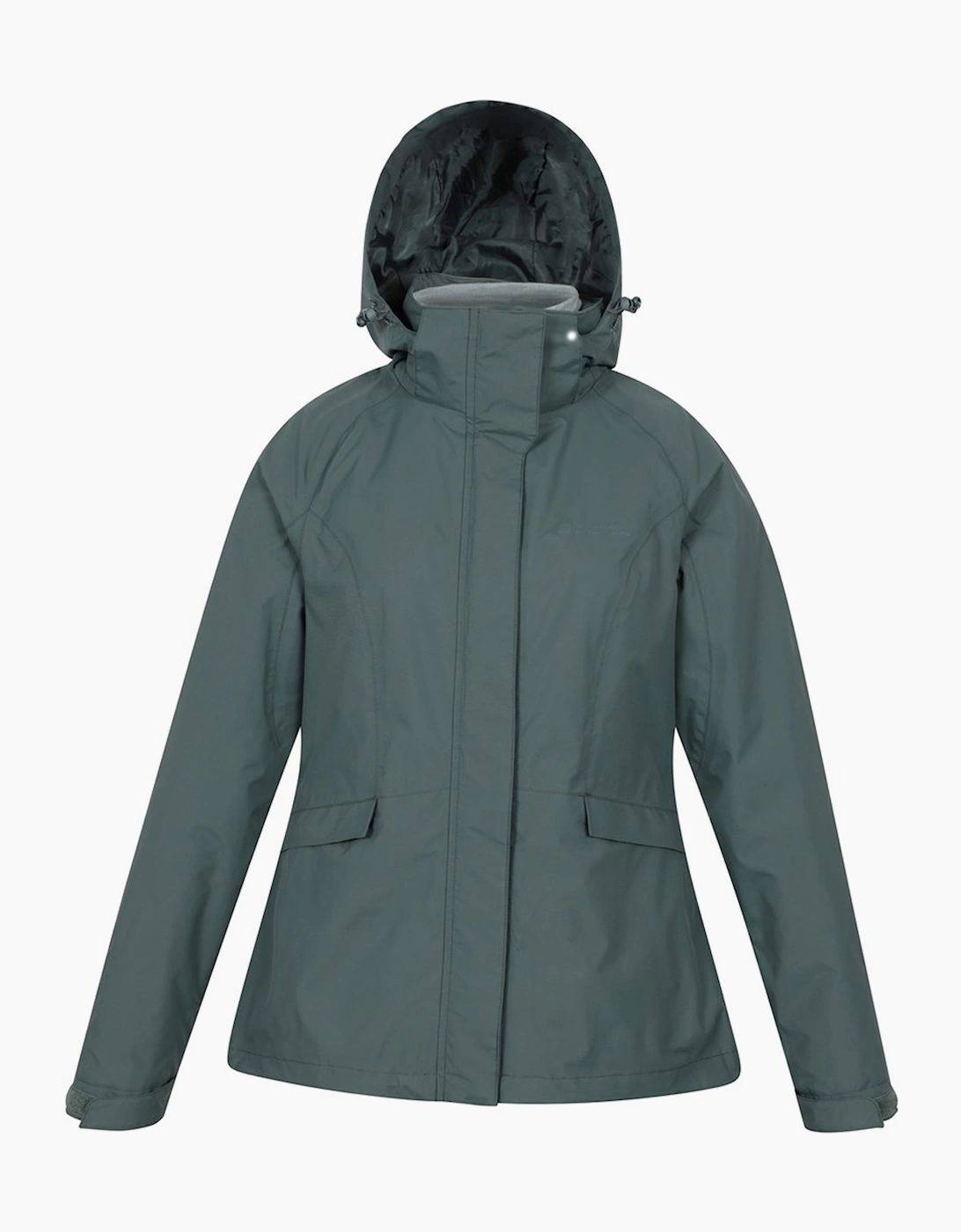 Women's Mountain Warehouse Womens/Ladies Thunderstorm II 3 in 1 Waterproof Jacket - Green - Size: 20