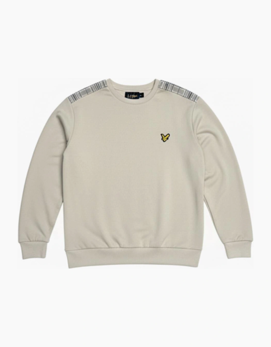Lyle & Scott Check Panelled Crewneck Sweatshirt Cove