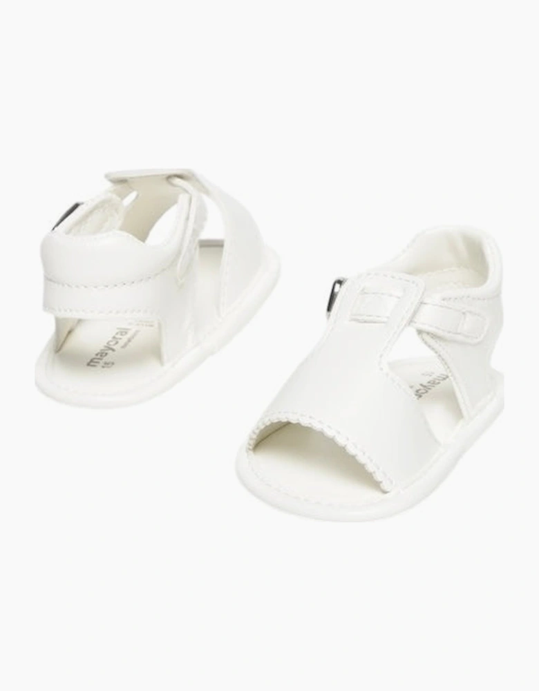 Boys White Pre Walker Sandals
