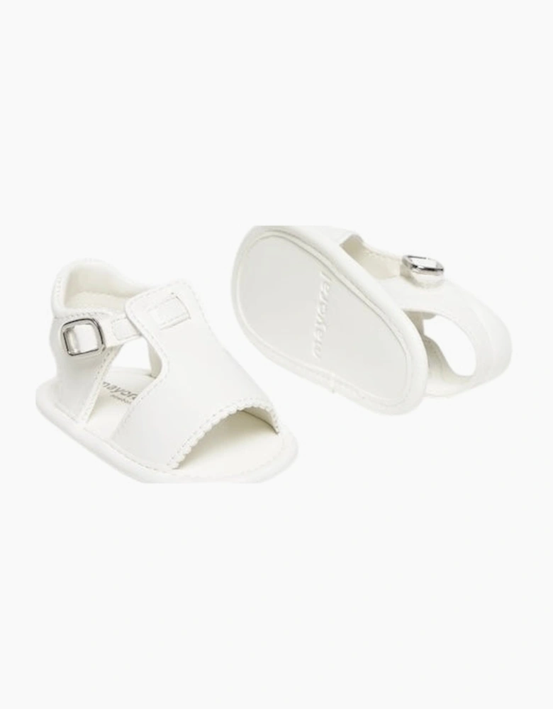 Boys White Pre Walker Sandals
