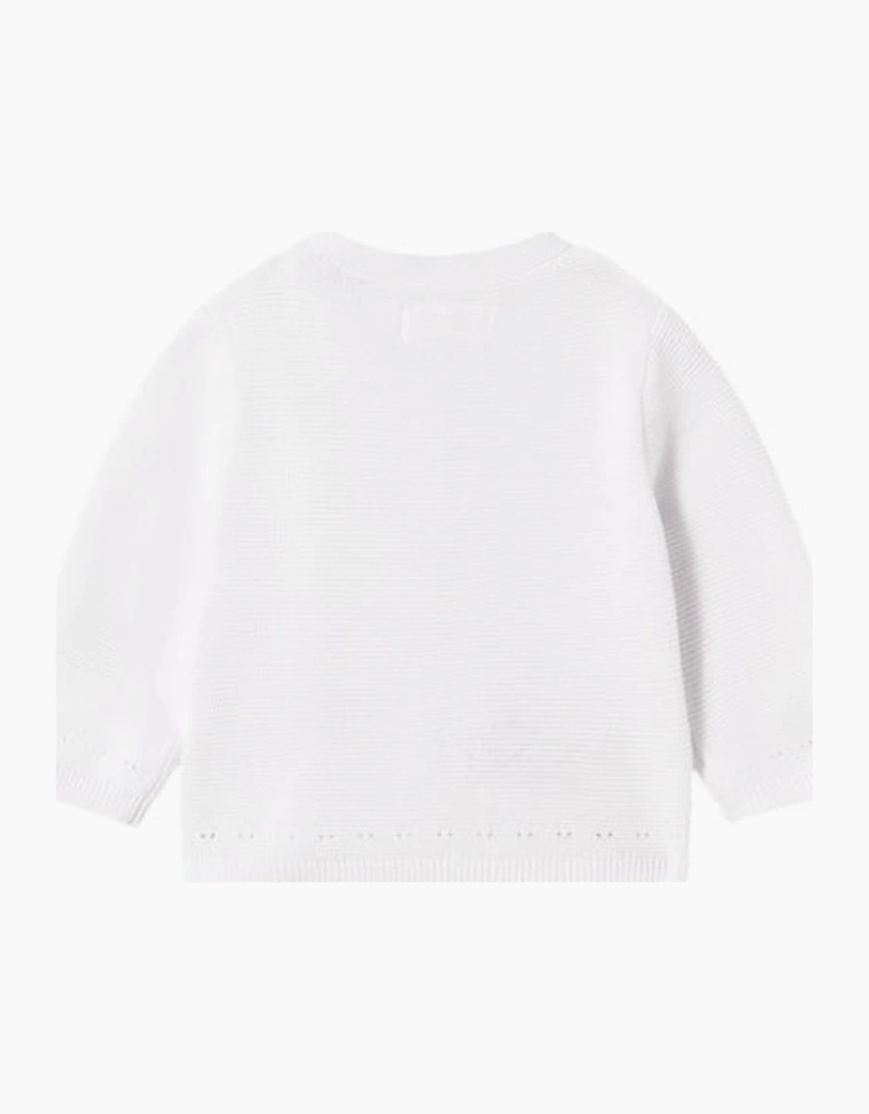 White Knit Cardigan