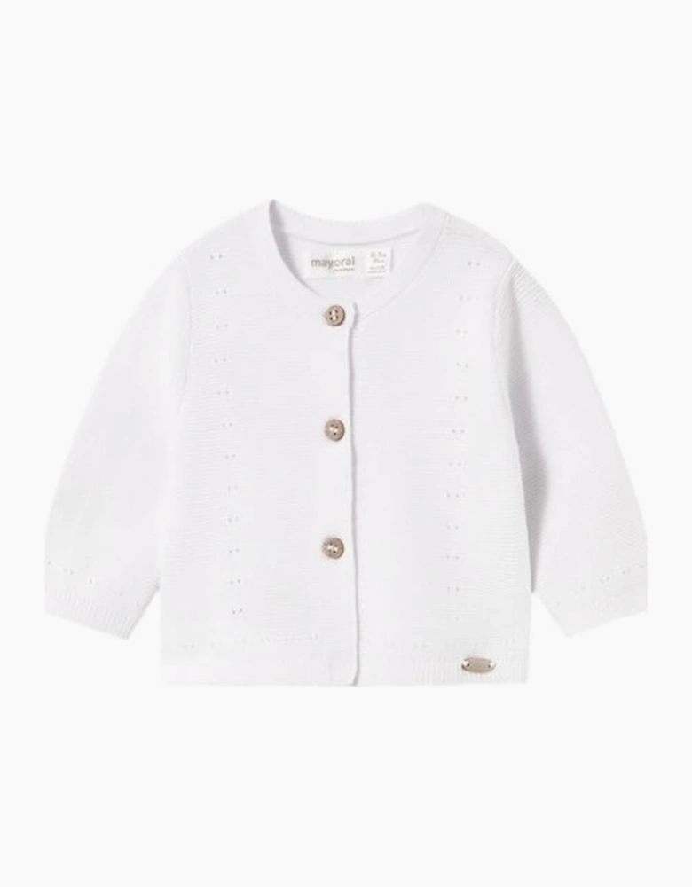 White Knit Cardigan