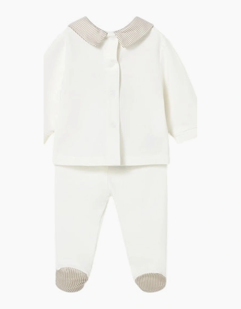 Boys Neutral Teddy Bear Pant Set