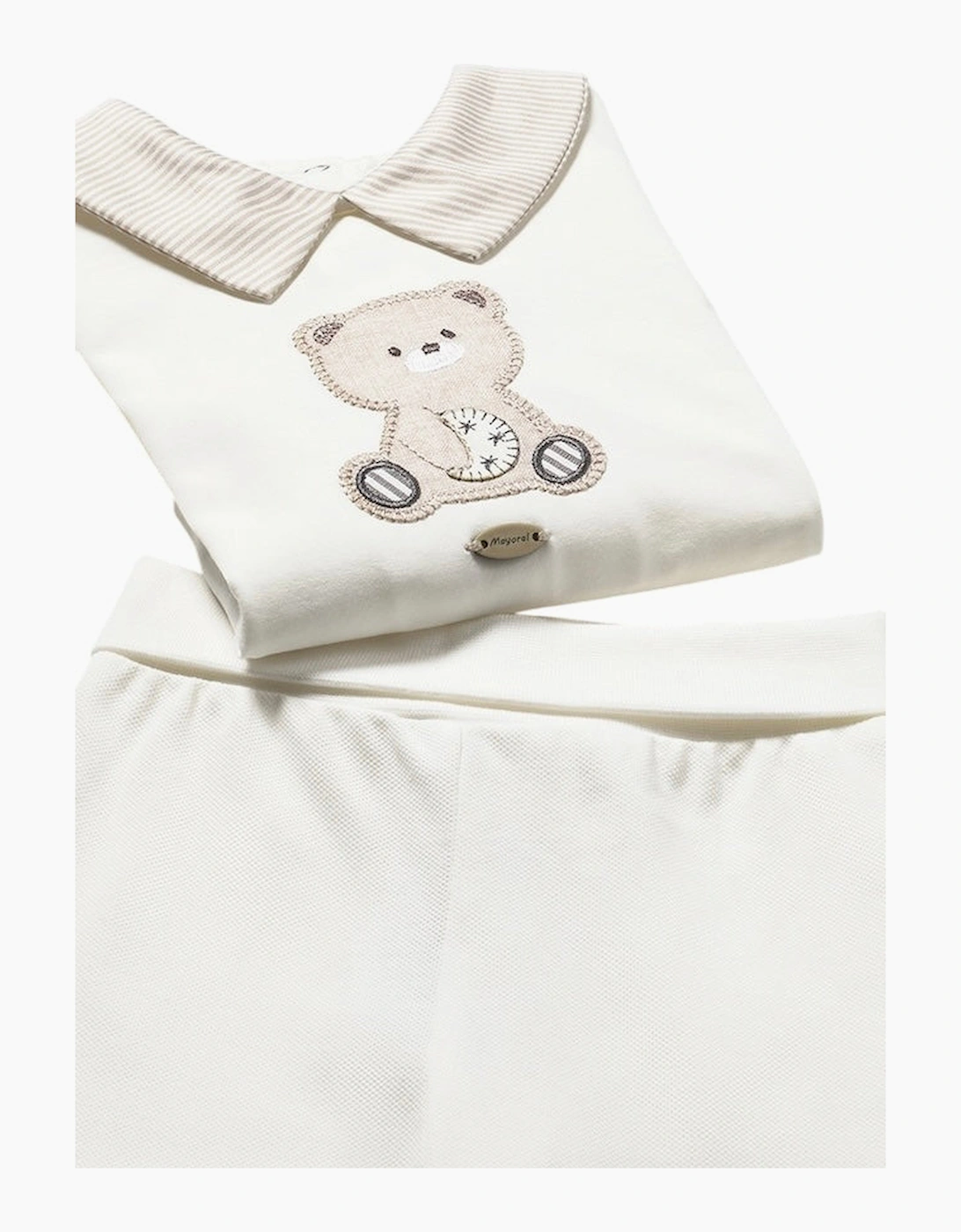 Boys Neutral Teddy Bear Pant Set