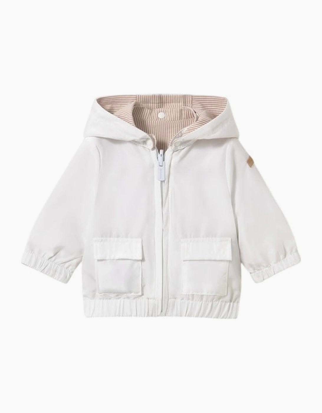 Boys White Reversible Windbreaker Jacket