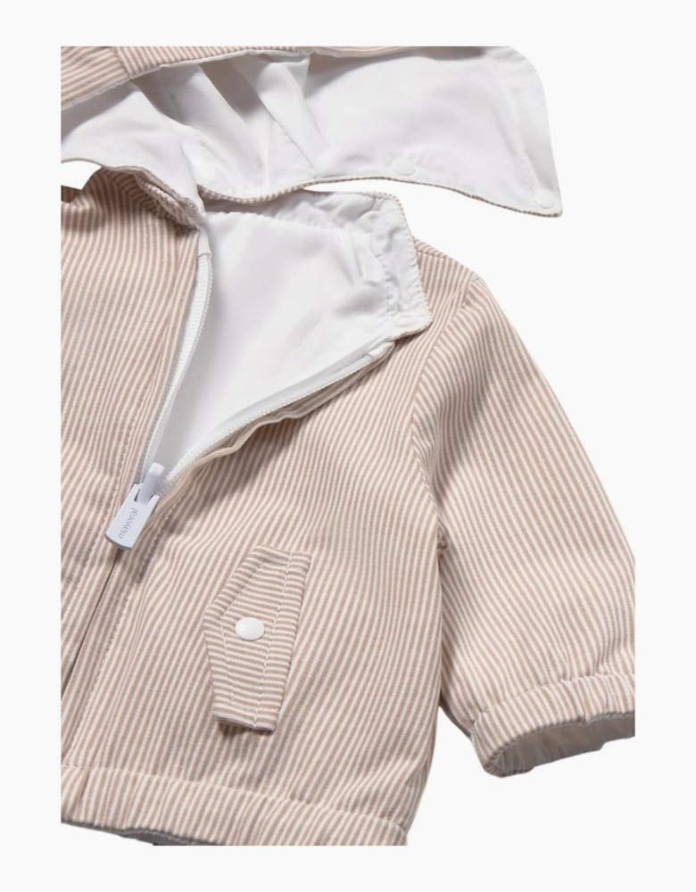 Boys White Reversible Windbreaker Jacket