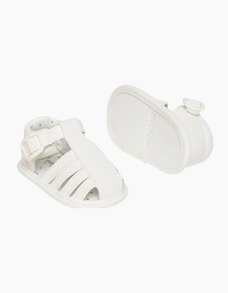 Boys White Pre Walker Sandals