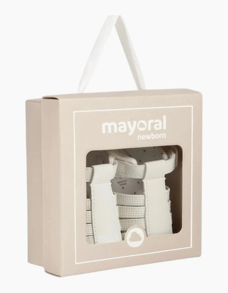 Boys White Pre Walker Sandals