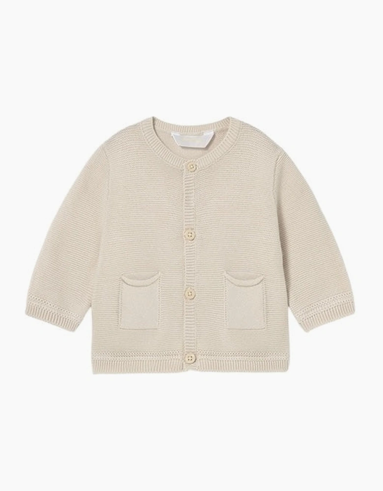 Beige Knit Cardigan