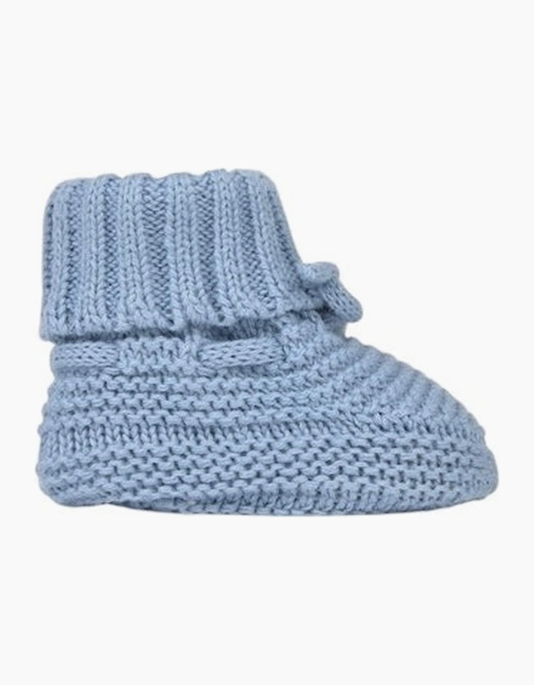 Boys Blue Knit Booties