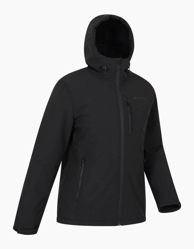 Mens Charleston Faux Fur Lined Soft Shell Jacket