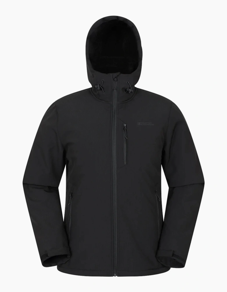 Mens Charleston Faux Fur Lined Soft Shell Jacket