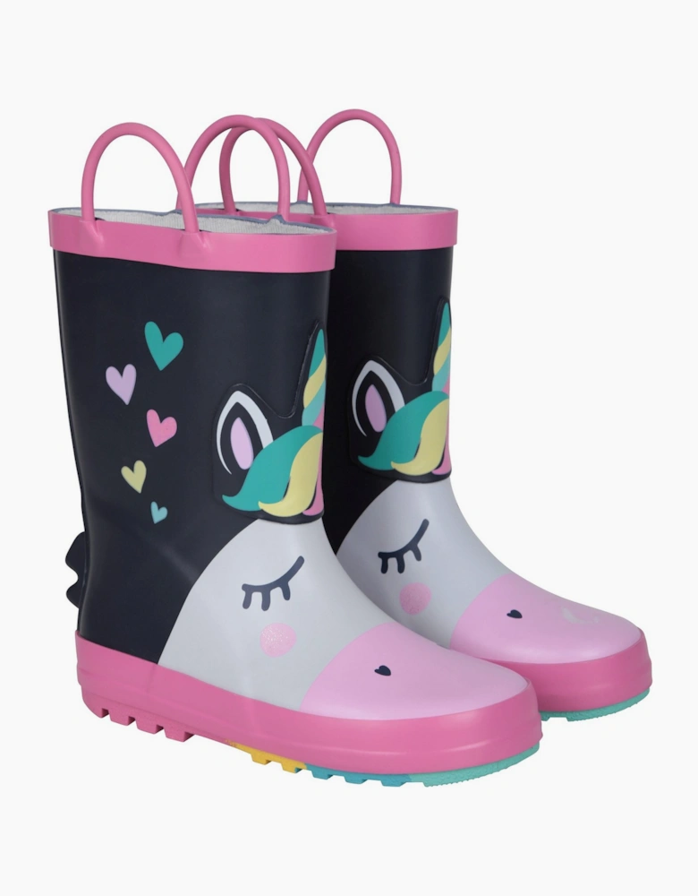 Childrens/Kids Unicorn Wellington Boots