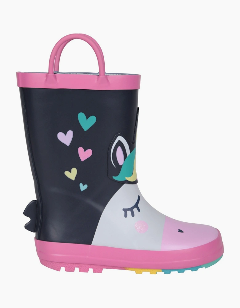 Childrens/Kids Unicorn Wellington Boots