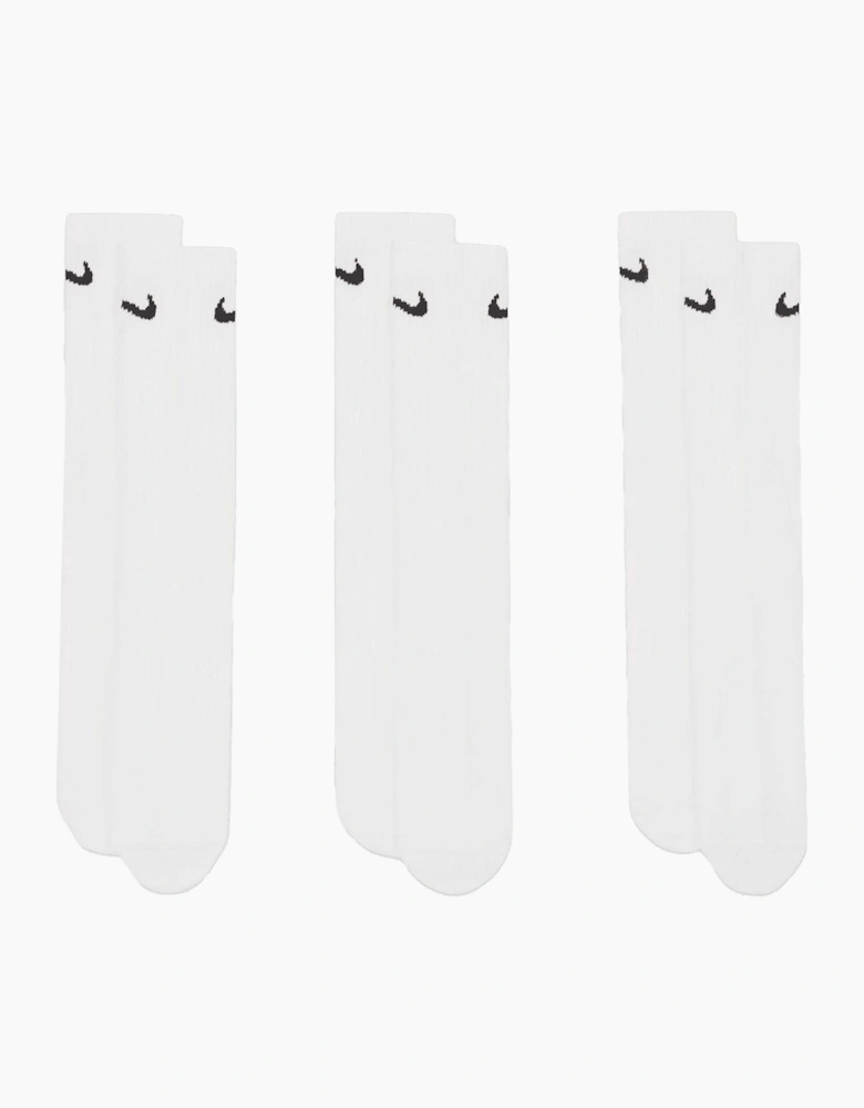 Unisex Adult Lightweight Everyday Crew Socks (Pack of 3)