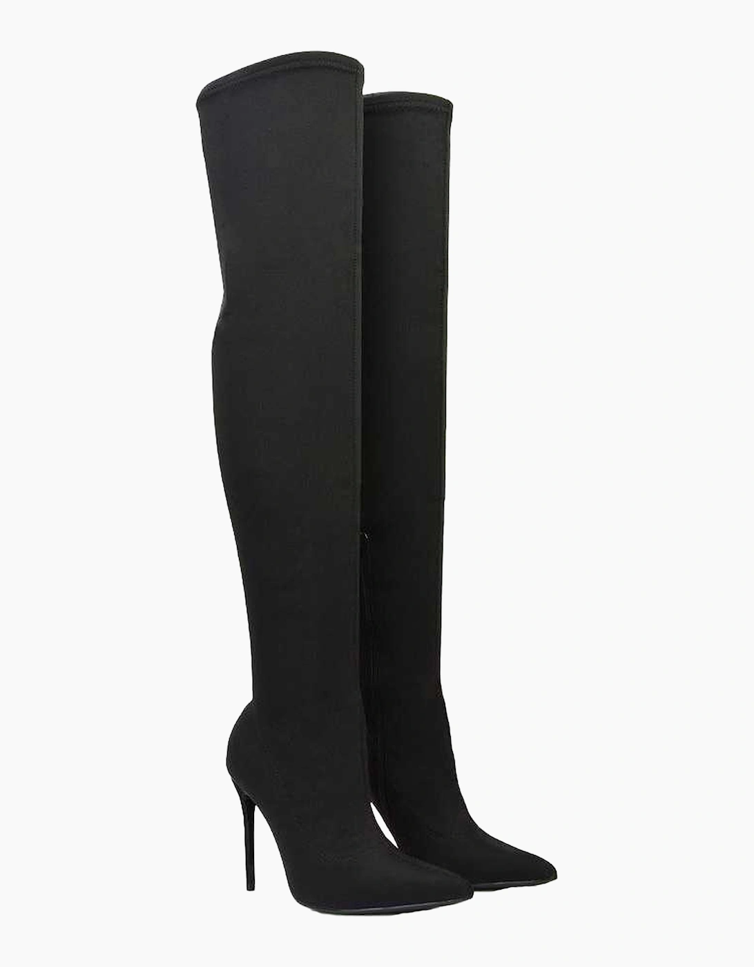 Womens/Ladies Piper Zip High Heel Thigh-High Boots