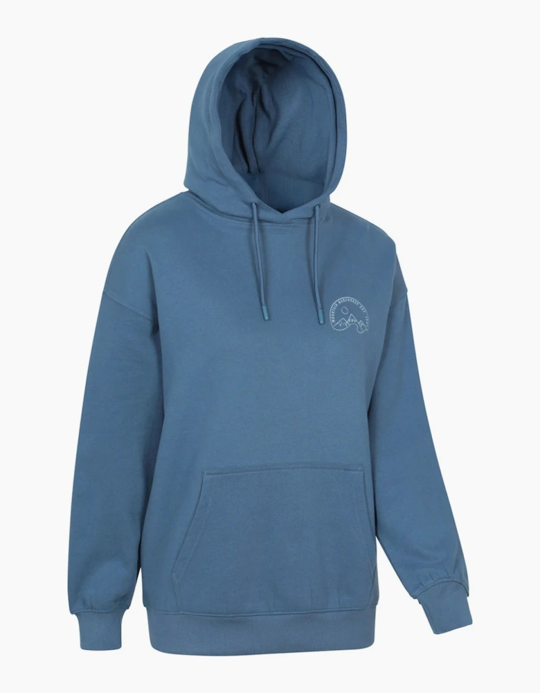 Womens/Ladies Mountain Relaxed Fit Hoodie